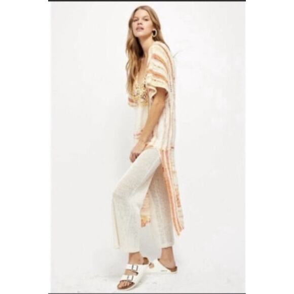 Free People Crochet Knit Dress Kaftan Coverup - Picture 16 of 16